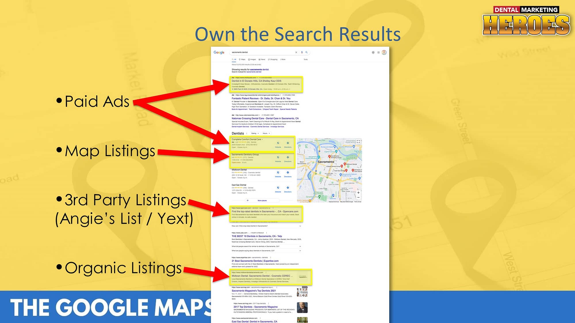 Own the search results page