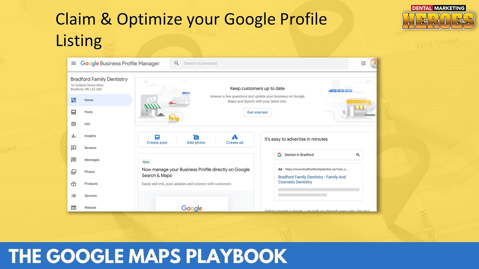 Claim and optimize your Google Profile listing