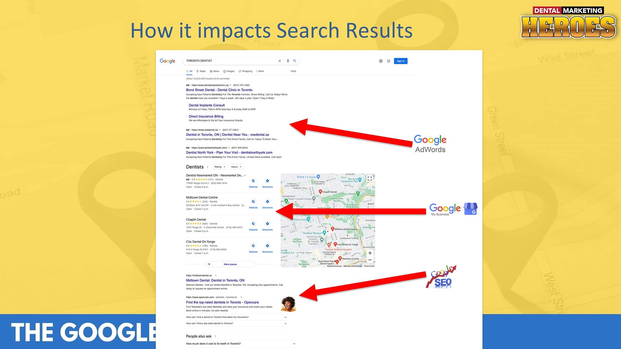 How do changes to Google Maps impact search results