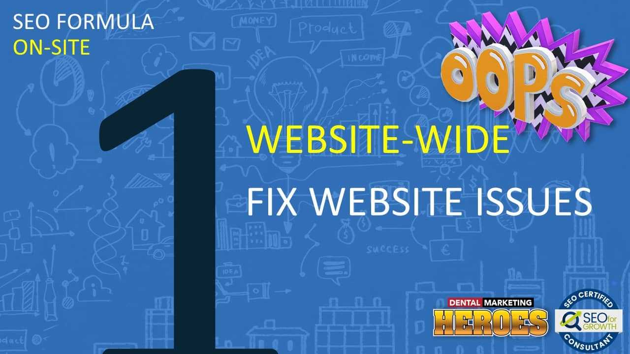 fix website issues for SEO