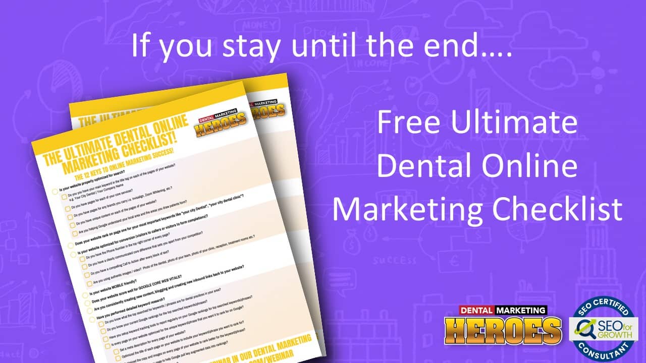 free resource - Ultimate Dental Online Marketing Checklist