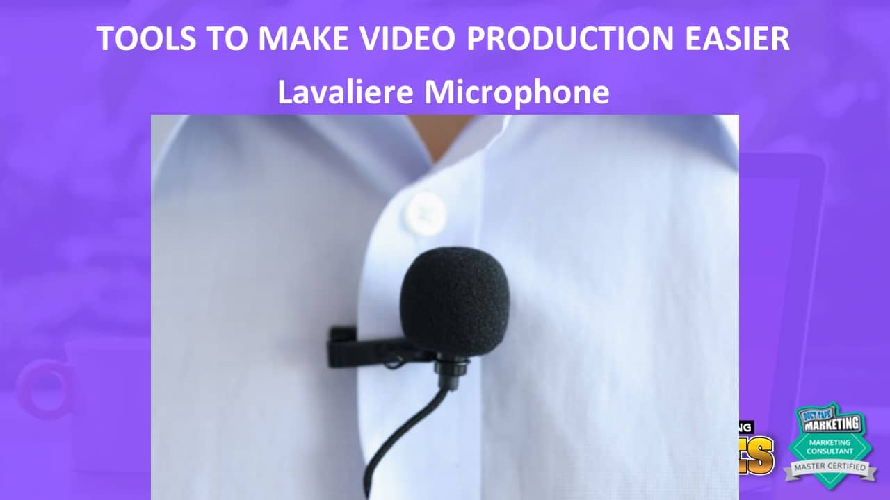 get a good quality lavalier microphone for better videos