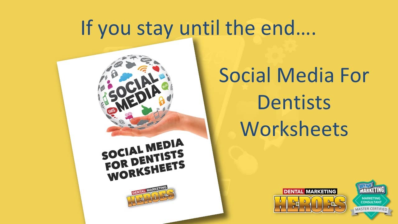 Social Media for Dentists worksheets