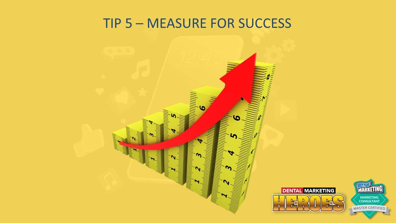 tip 5 - measure for success