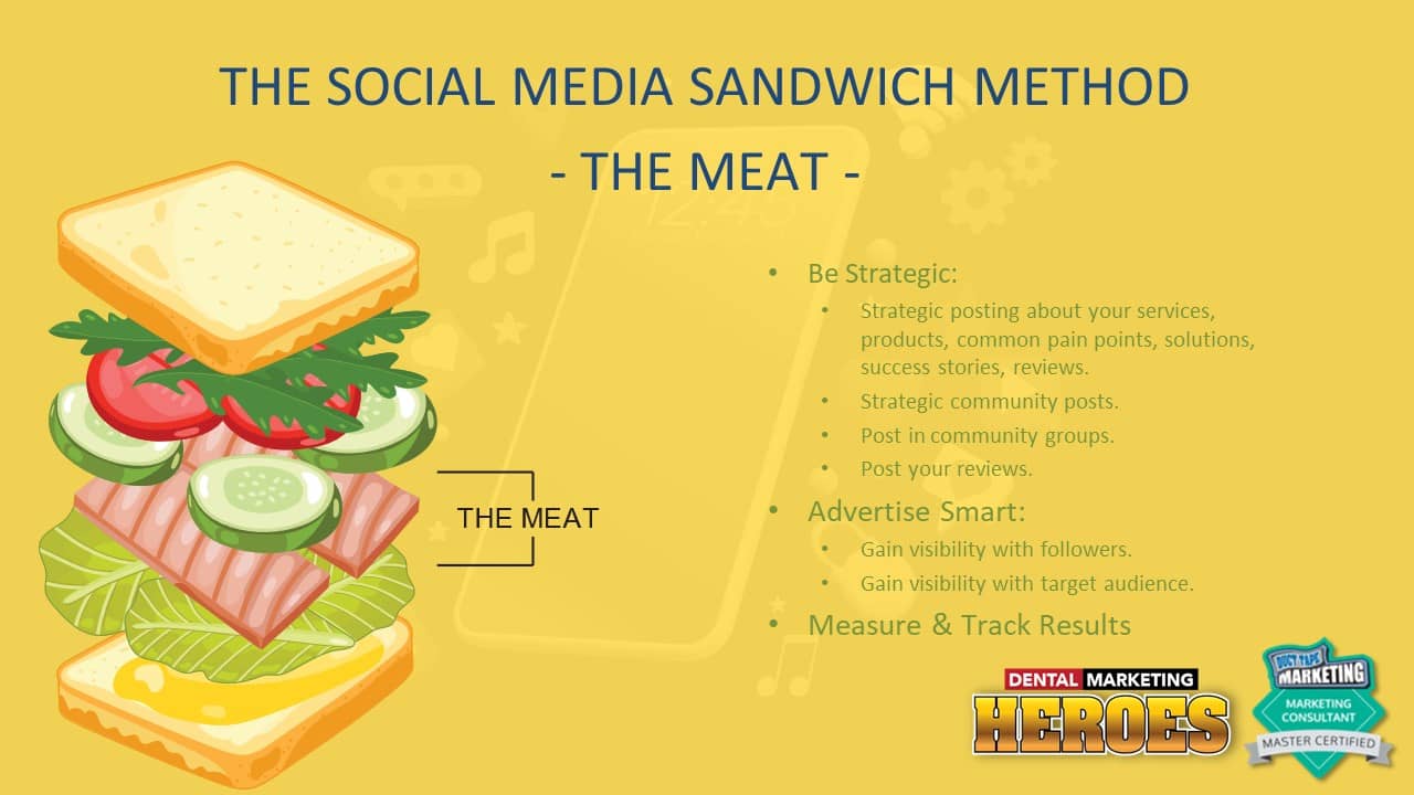 social media sandwich - the meat