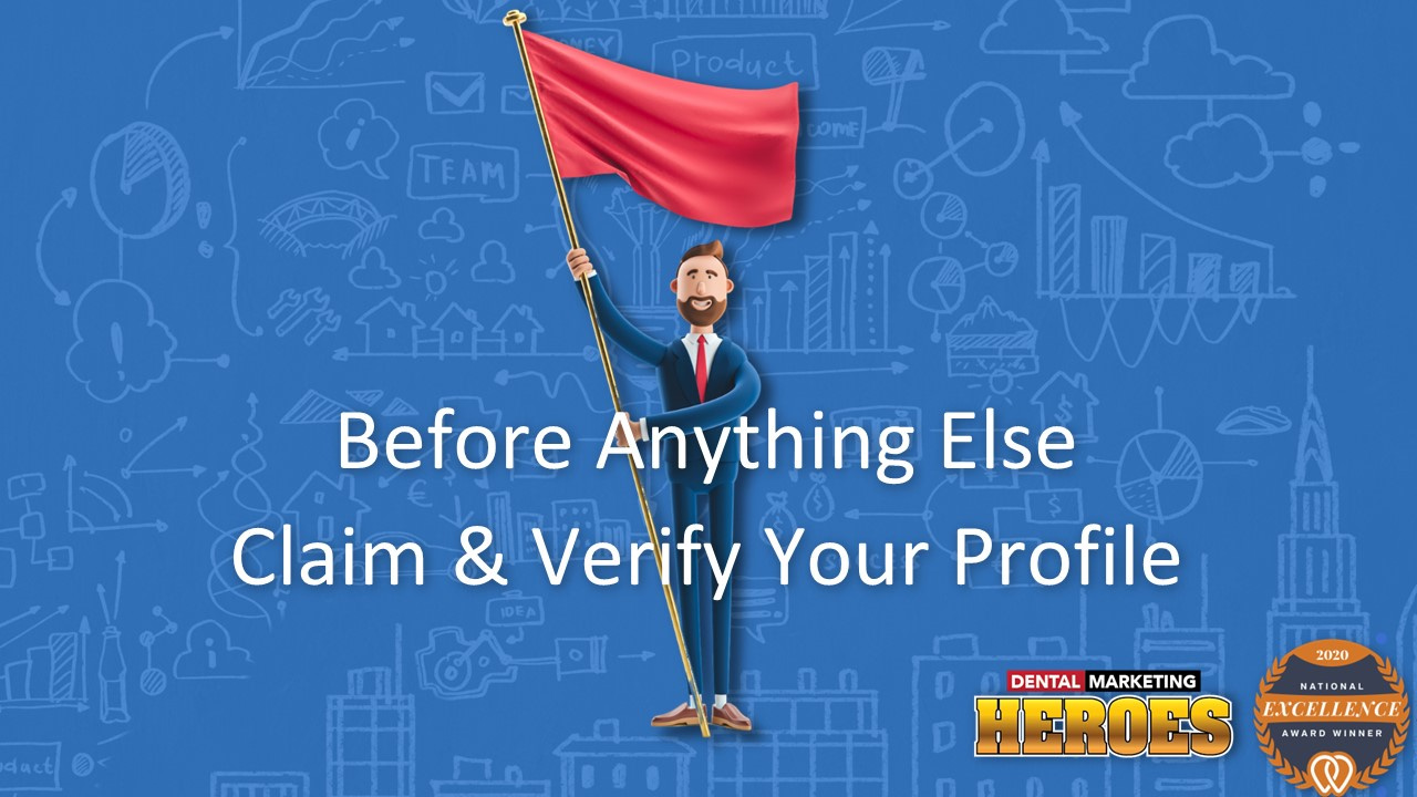 before anything else, claim and verify your GBP profile