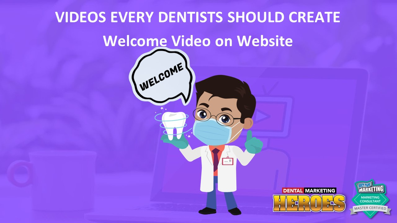 create welcome video on website