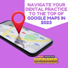 Join us for our upcoming webinar, "Get Your Dental Practice on the Map: A Comprehensive Guide to Google Maps in 2023." In this webinar, we will discuss the latest strategies and best practices to help your dental practice rank higher on Google Maps, including how to optimize your Google My Business profile, increase your online visibility, and attract more patients to your practice. Don't miss out on this valuable opportunity to learn from industry experts and take your dental practice to the next level. Register now!  Navigate Your Dental Practice to the Top of Google Maps in 2023
