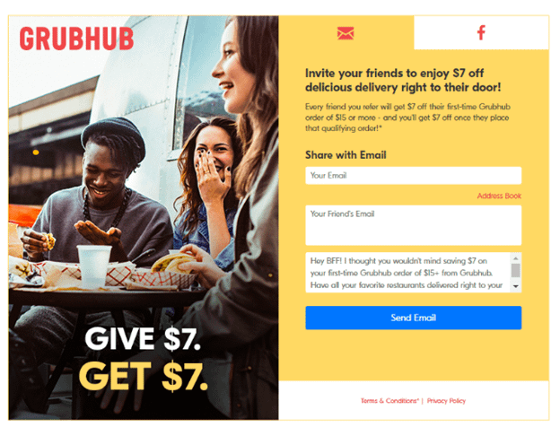 new patient acquisition - GrubHub example - Dental Marketing Heroes